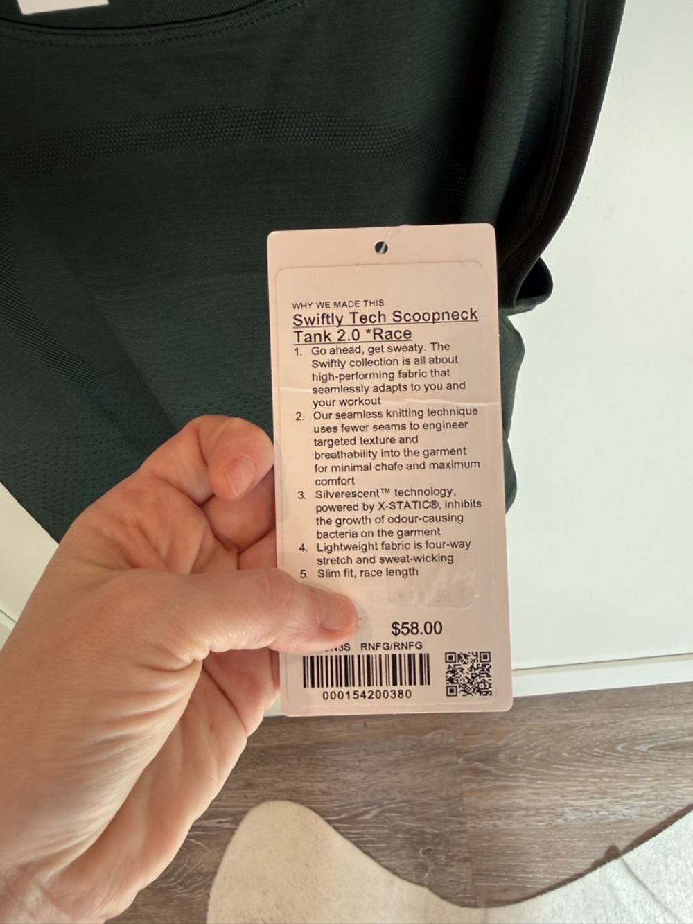 NWT lululemon swiftly tech scoop neck tank - Picture 4 of 5